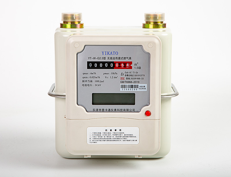 YT-W-G1.6，G2.5,G4 Steel Wireless remote diaphragm gas meter